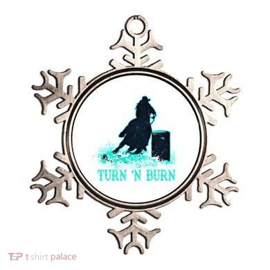 Barrel Racer Barrel Racing Horse Turn And Burn Teal Blue Cute Gift Ornament