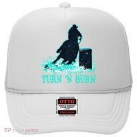 Barrel Racer Barrel Racing Horse Turn And Burn Teal Blue Cute Gift Hat thumb 0