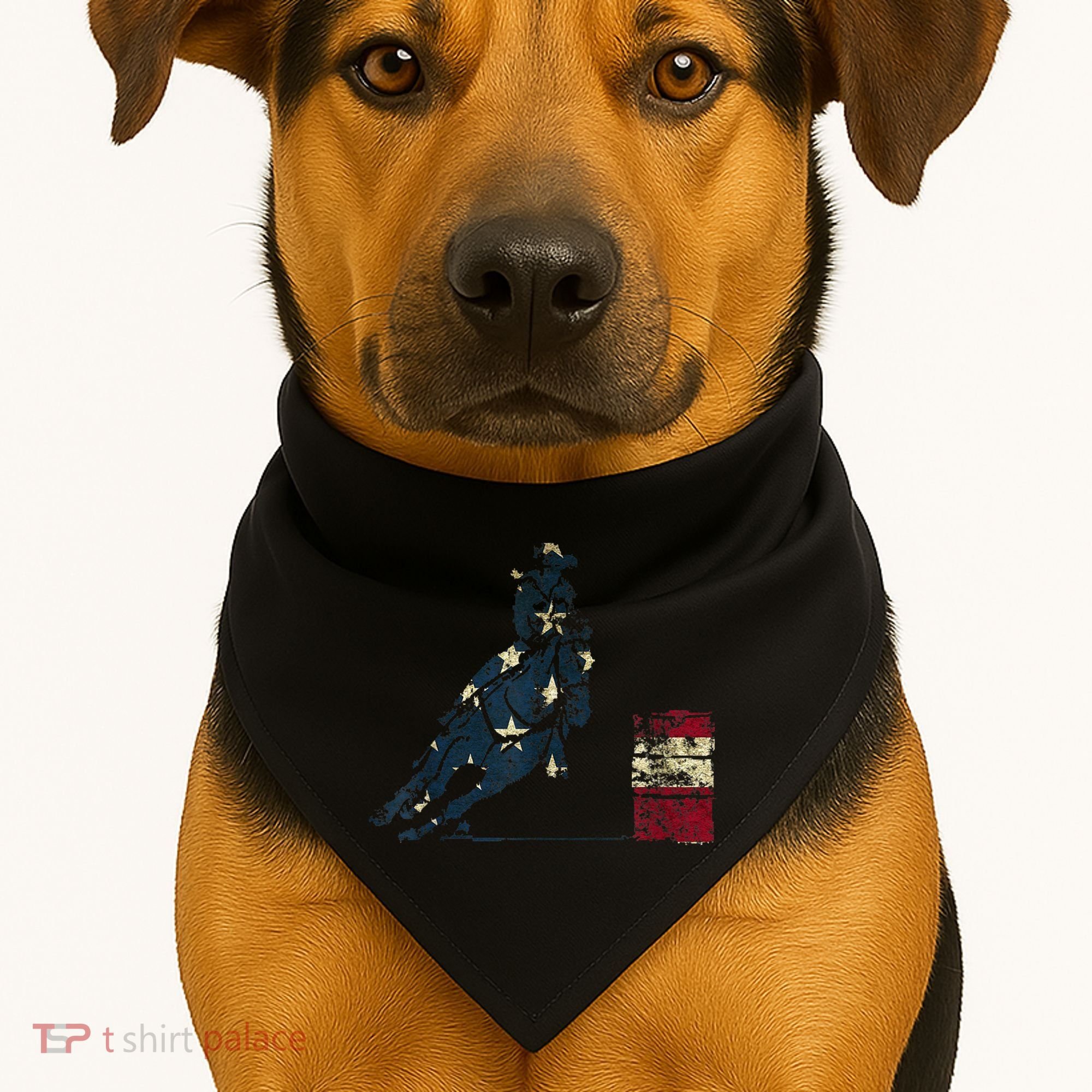 Barrel Racing USA-Made Doggie Bandana