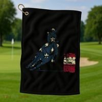 Barrel Racing Golf Towel thumb 1