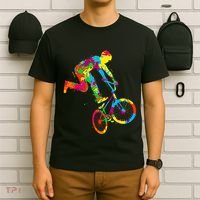 BMX Rider Bike Bicycle Stunt Racing Kids T-Shirt thumb 6