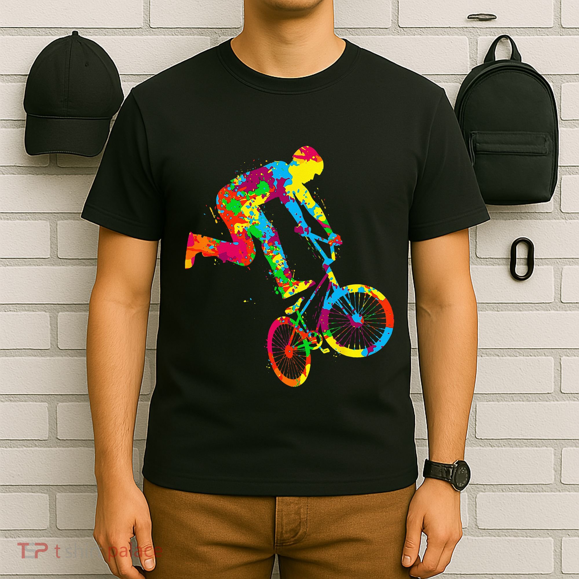 BMX Rider Bike Bicycle Stunt Racing Kids T-Shirt
