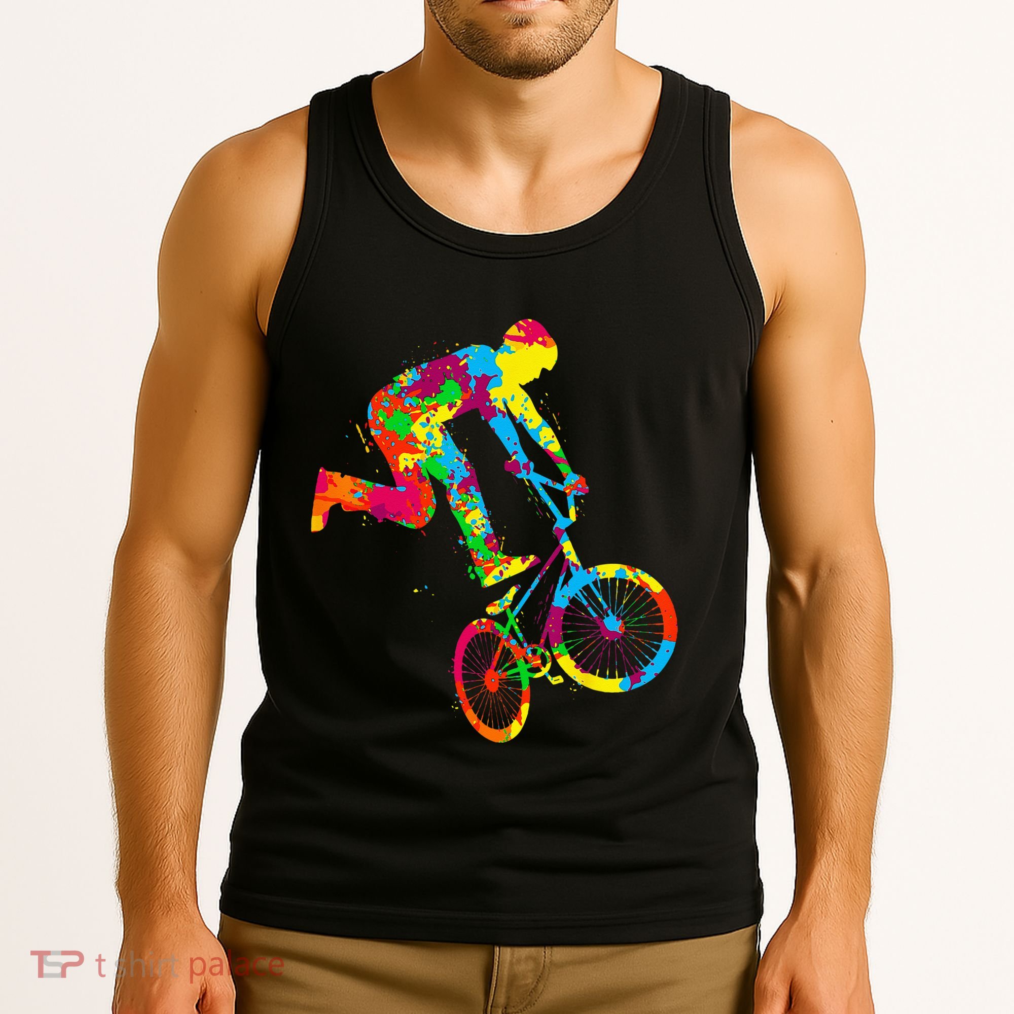 BMX Rider Bike Bicycle Stunt Racing Kids Tank Top