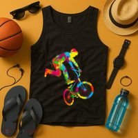 BMX Rider Bike Bicycle Stunt Racing Kids Tank Top thumb 4