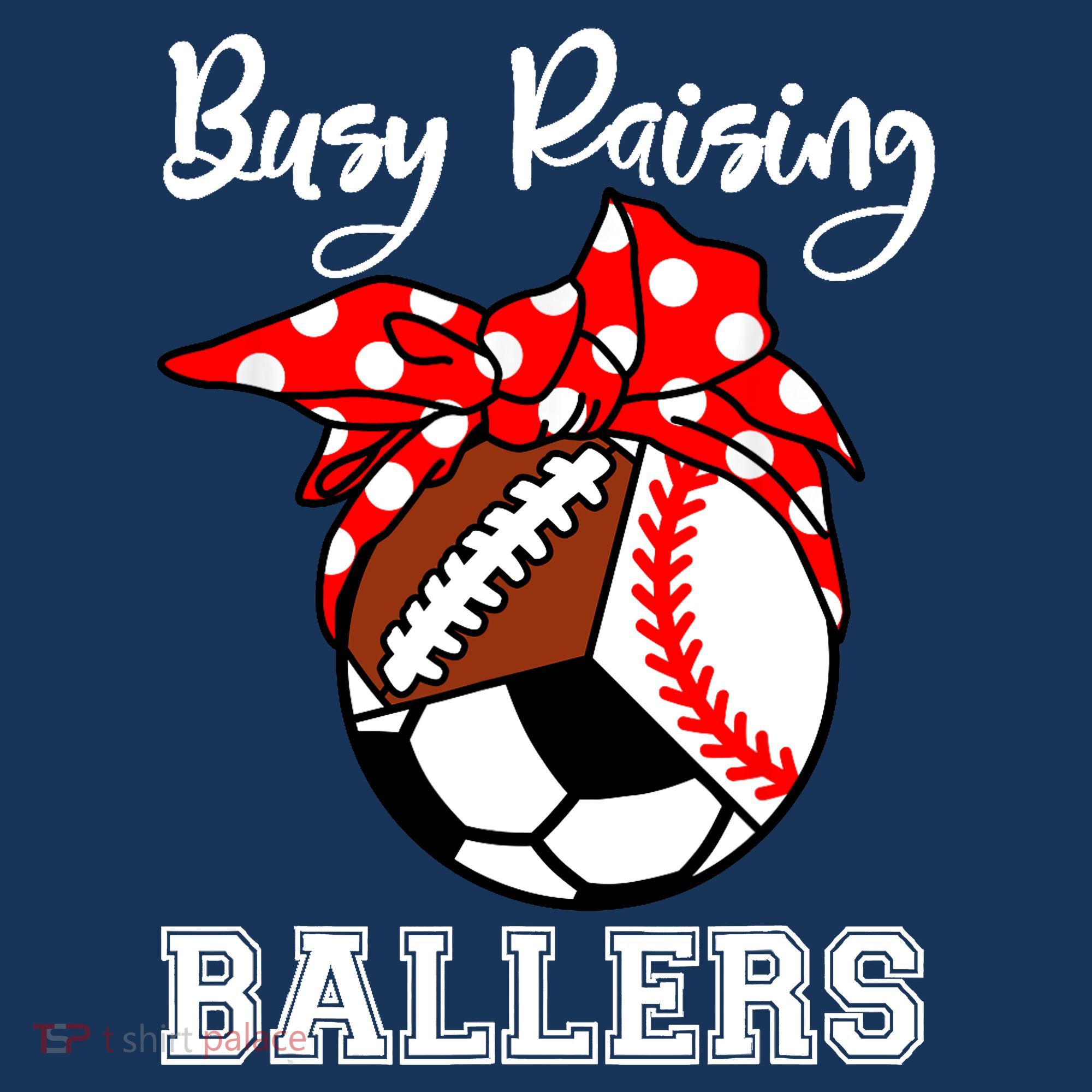 Busy Raising Ballers Funny Baseball Football Soccer Mom Women's Hoodie