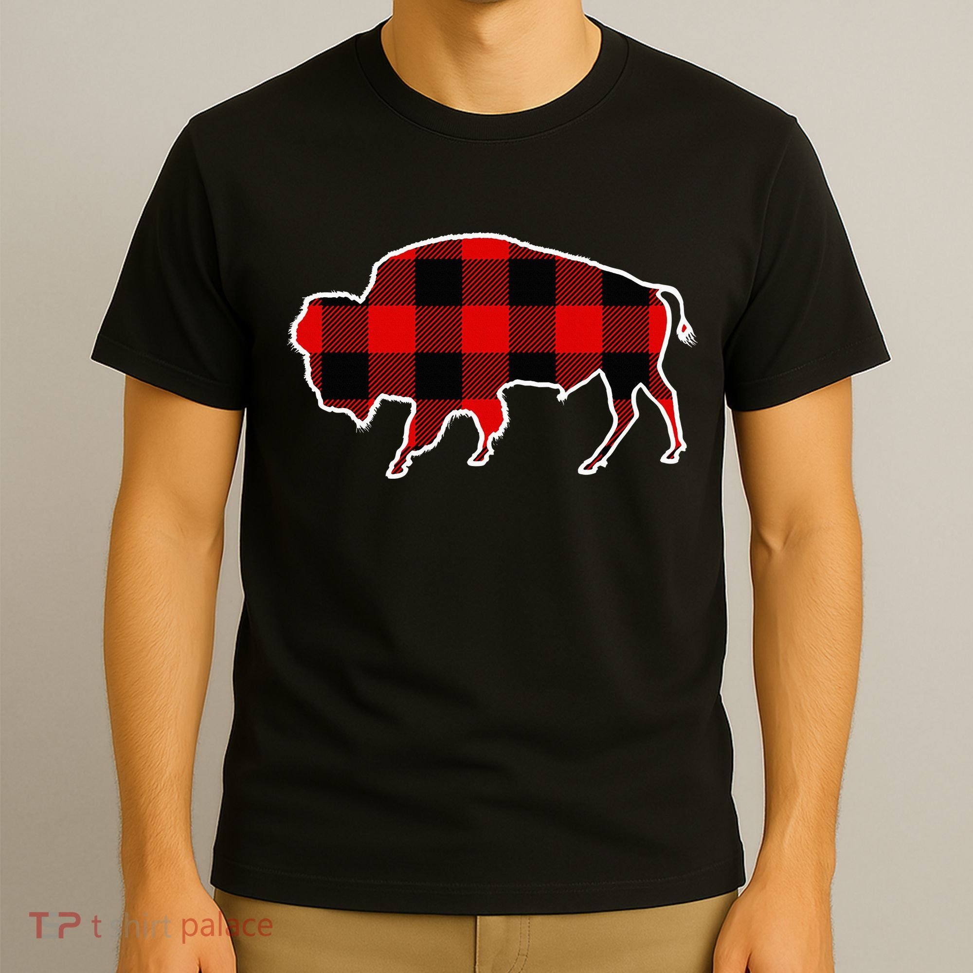 Buffalo Red Buffalo Plaid Tamaraw Matching Pj Family Gift T-Shirt