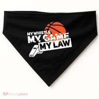 Basketball Referee - Basketballer Hoops Basketball Ref USA-Made Doggie Bandana thumb 0