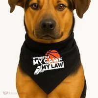 Basketball Referee - Basketballer Hoops Basketball Ref USA-Made Doggie Bandana thumb 1
