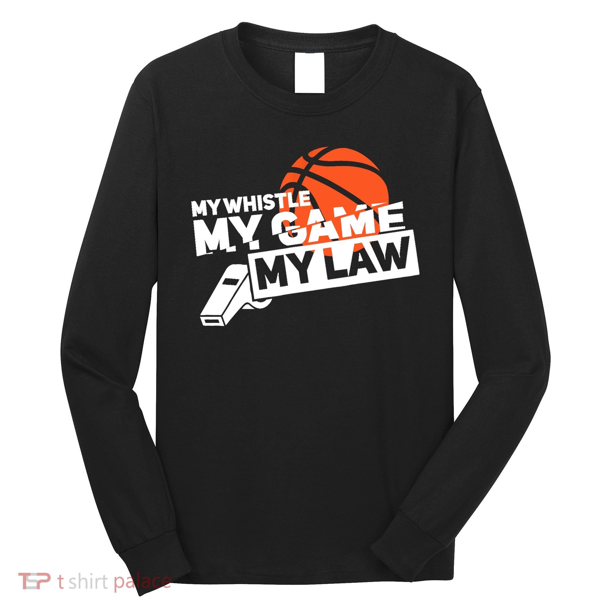 Basketball Referee - Basketballer Hoops Basketball Ref Long Sleeve Shirt