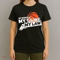 Basketball Referee - Basketballer Hoops Basketball Ref T-Shirt thumb 4