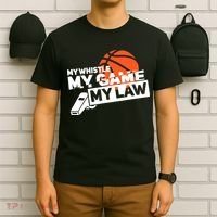 Basketball Referee - Basketballer Hoops Basketball Ref T-Shirt thumb 6