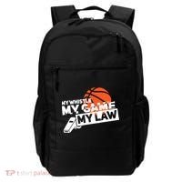 Basketball Referee - Basketballer Hoops Basketball Ref Backpack thumb 0