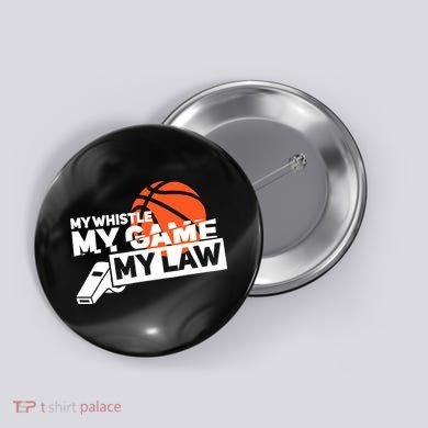 Basketball Referee - Basketballer Hoops Basketball Ref Button