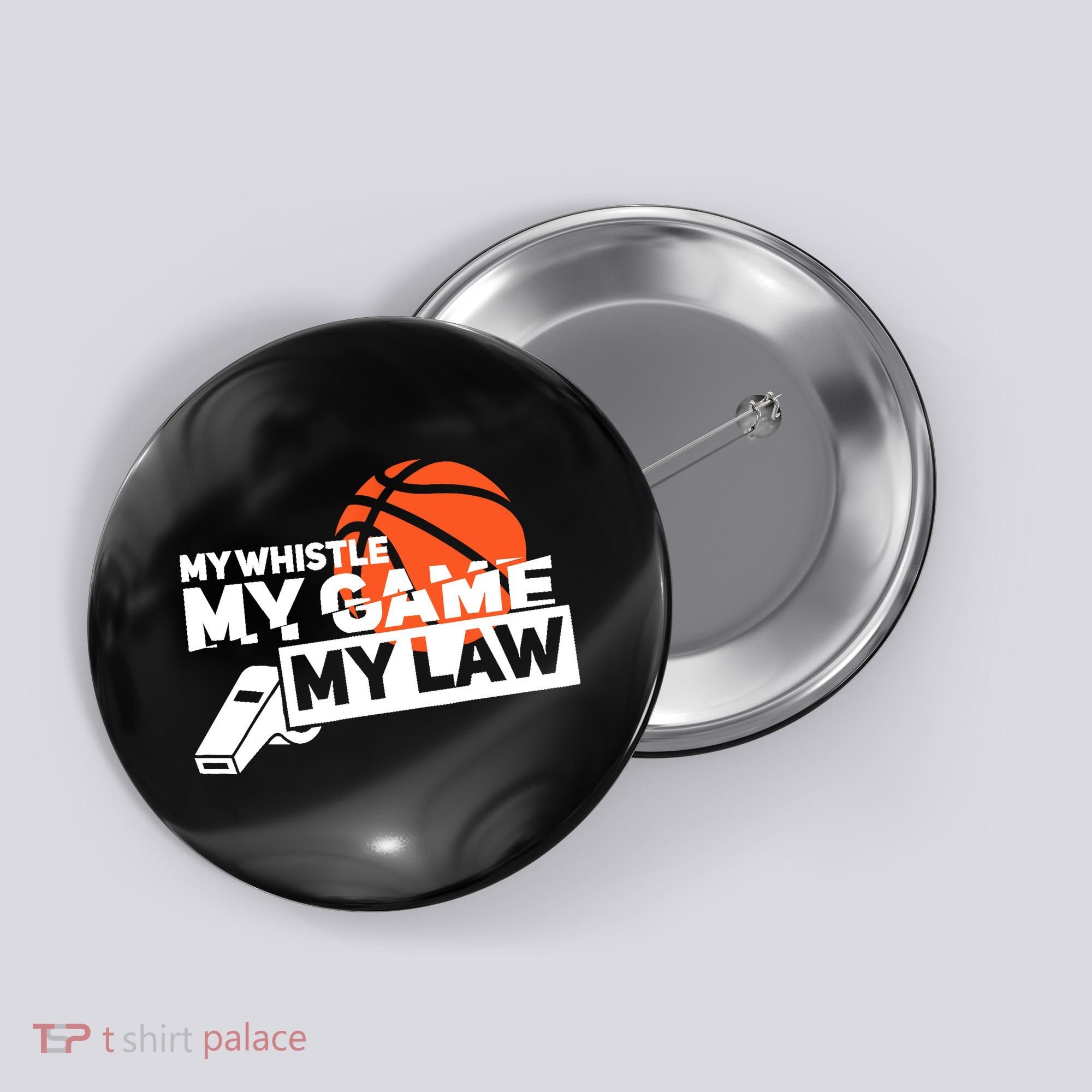 Basketball Referee - Basketballer Hoops Basketball Ref Button