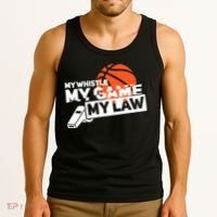 Basketball Referee - Basketballer Hoops Basketball Ref Tank Top thumb 3