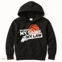 Basketball Referee - Basketballer Hoops Basketball Ref Kids Hoodie thumb 0