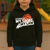 Basketball Referee - Basketballer Hoops Basketball Ref Kids Hoodie thumb 3