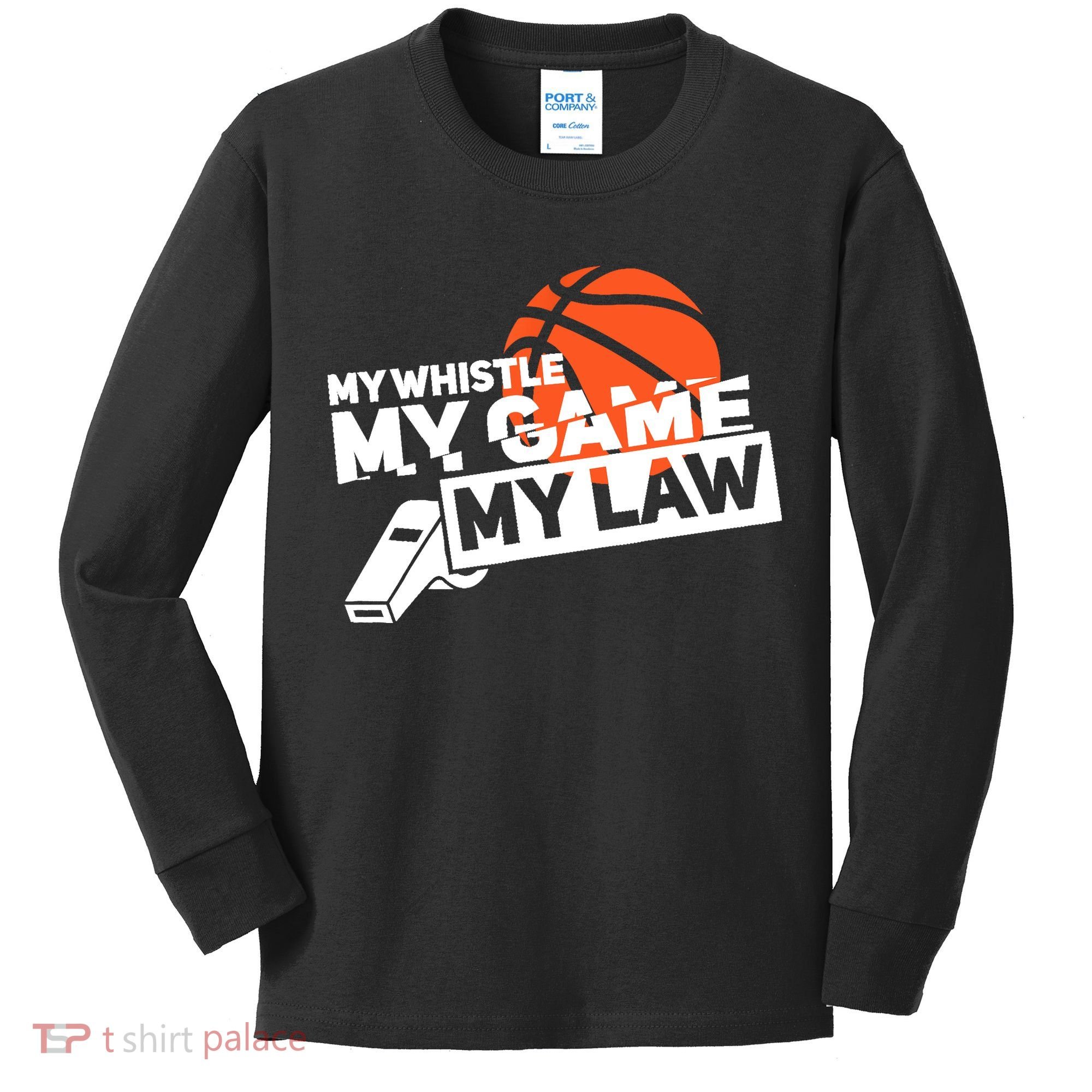 Basketball Referee - Basketballer Hoops Basketball Ref Kids Long Sleeve Shirt