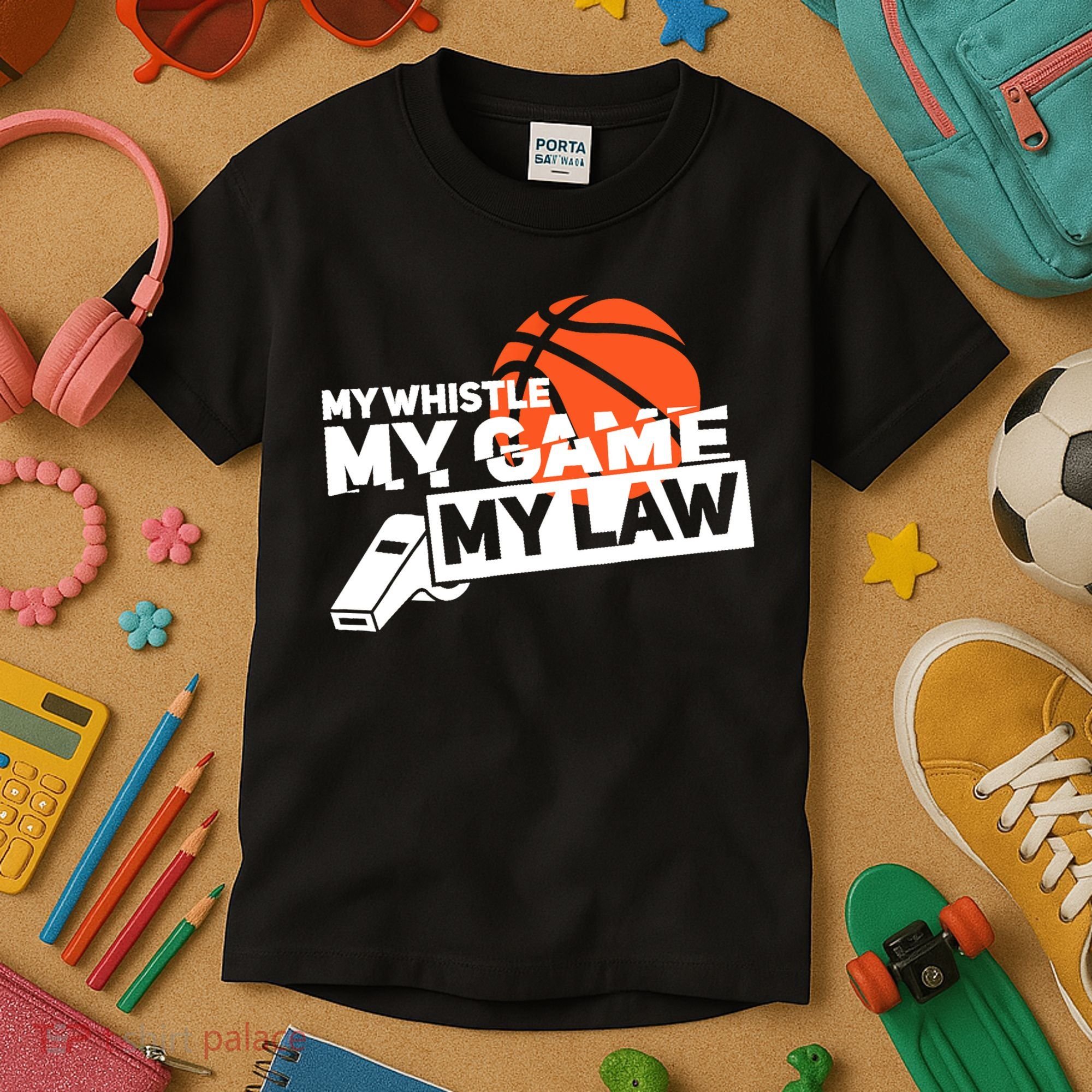 Basketball Referee - Basketballer Hoops Basketball Ref Kids T-Shirt