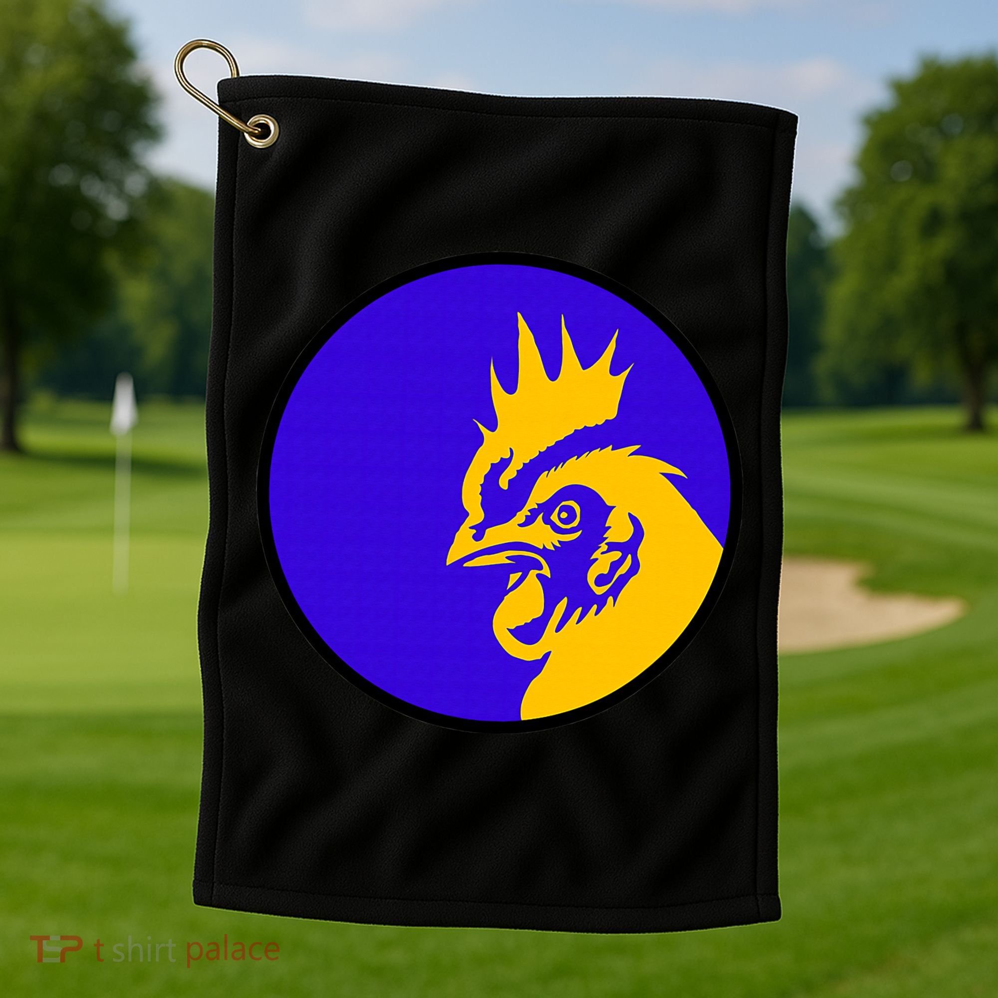 Blue Rooster Golf Towel