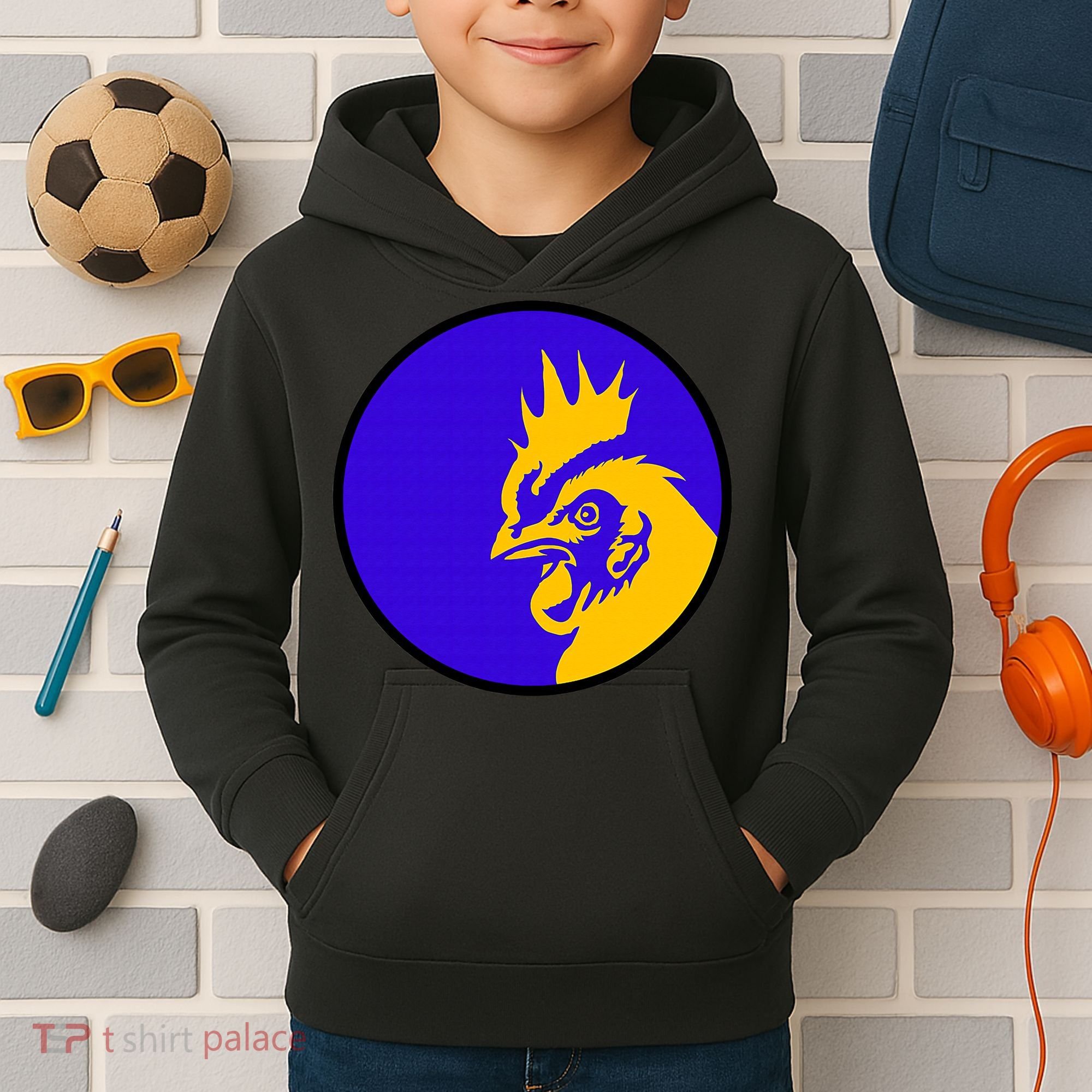 Blue Rooster Kids Hoodie
