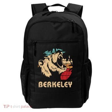 Berkeley Retro Bear Roaring Design Cute Gift Berkeley California Gift Backpack
