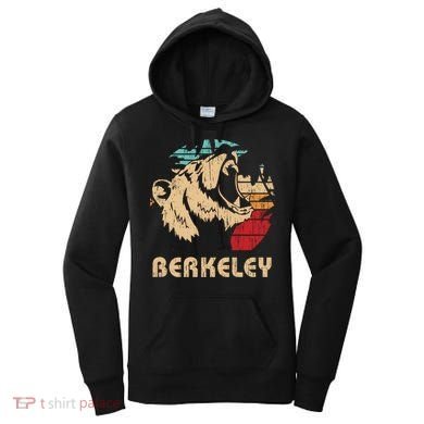 Berkeley Retro Bear Roaring Design Cute Gift Berkeley California Gift Women's Hoodie