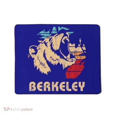 Berkeley Retro Bear Roaring Design Cute Gift Berkeley California Gift Mousepad