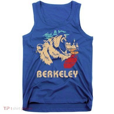 Berkeley Retro Bear Roaring Design Cute Gift Berkeley California Gift Tank Top