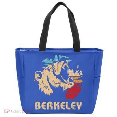 Berkeley Retro Bear Roaring Design Cute Gift Berkeley California Gift Tote Bag