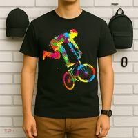BMX Rider Bike Bicycle Stunt Racing funny sport T-Shirt thumb 6