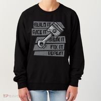 Build Race Break Fix It Repeat Auto Mechanic Women's Sweatshirt thumb 0