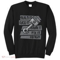 Build Race Break Fix It Repeat Auto Mechanic Sweatshirt thumb 0