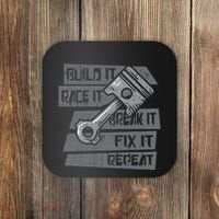 Build Race Break Fix It Repeat Auto Mechanic Coaster thumb 0