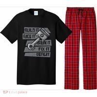 Build Race Break Fix It Repeat Auto Mechanic Pajama Set thumb 0