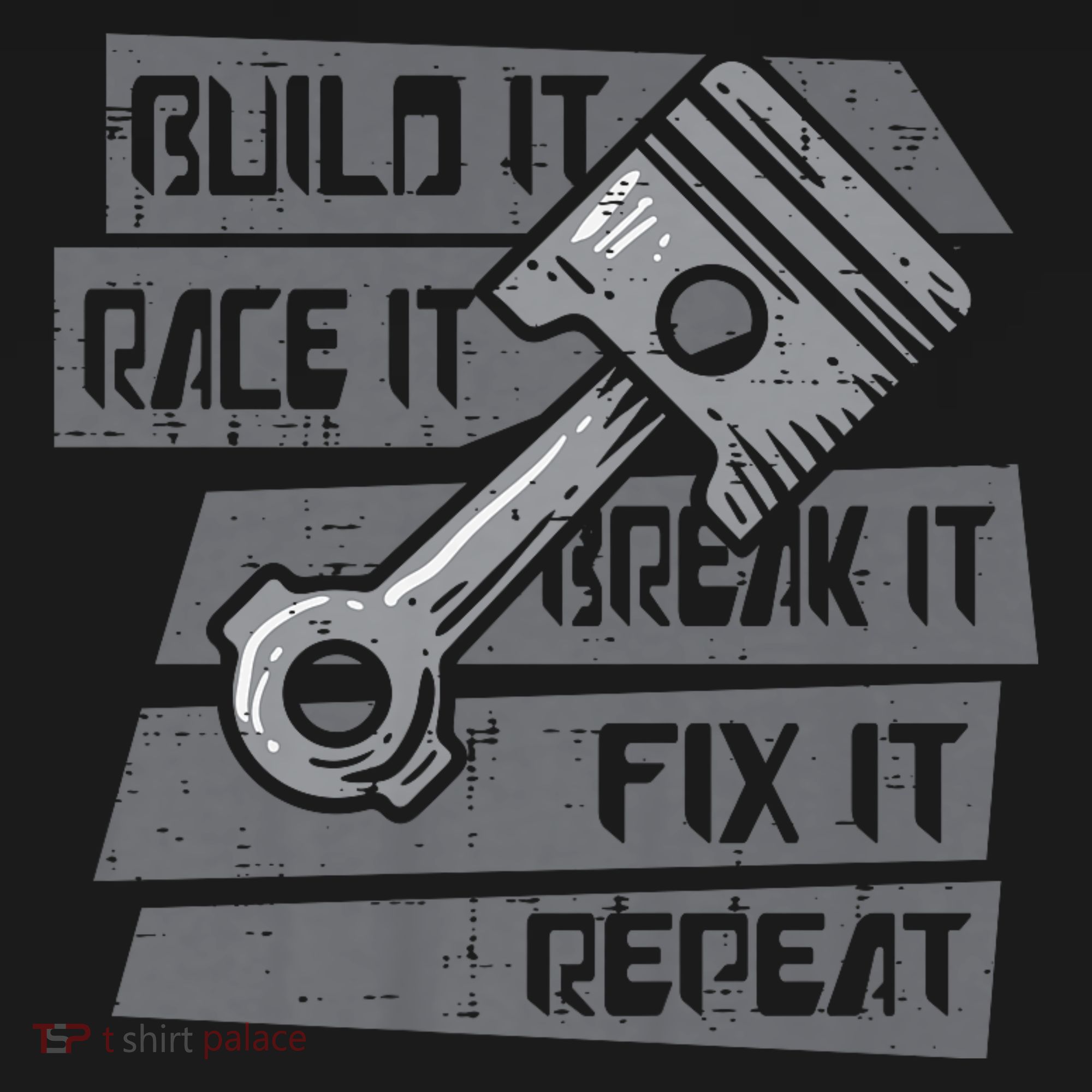 Build Race Break Fix It Repeat Auto Mechanic Pajama Set