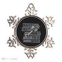 Build Race Break Fix It Repeat Auto Mechanic Ornament thumb 0