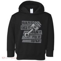 Build Race Break Fix It Repeat Auto Mechanic Toddler Hoodie thumb 0