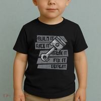Build Race Break Fix It Repeat Auto Mechanic Toddler T-Shirt thumb 2