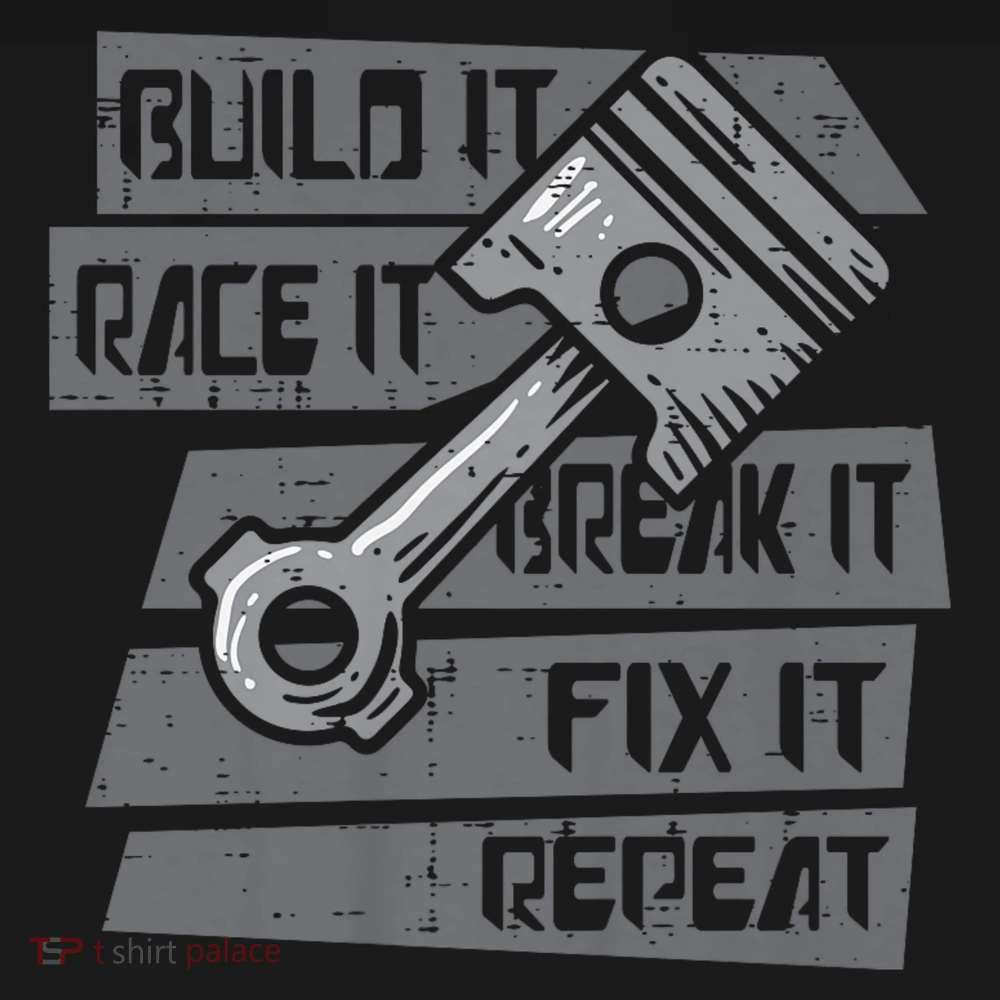 Build Race Break Fix It Repeat Auto Mechanic Visor