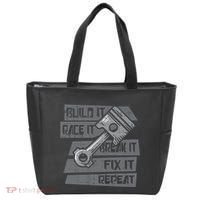 Build Race Break Fix It Repeat Auto Mechanic Tote Bag thumb 0