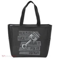 Build Race Break Fix It Repeat Auto Mechanic Tote Bag thumb 0