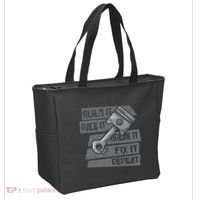 Build Race Break Fix It Repeat Auto Mechanic Tote Bag thumb 2