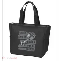 Build Race Break Fix It Repeat Auto Mechanic Tote Bag thumb 3