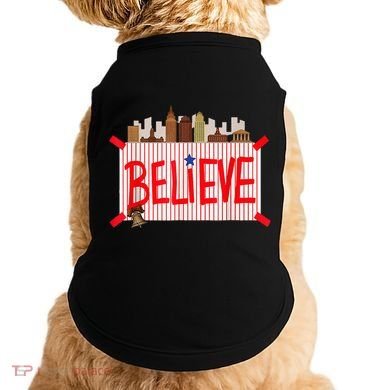 Believe Ring Bell Philadelphia Baseball Player Doggie Tank