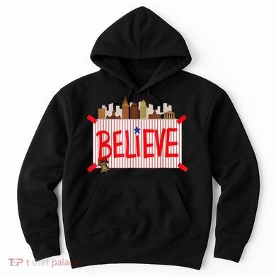 Believe Ring Bell Philadelphia Baseball Player Hoodie