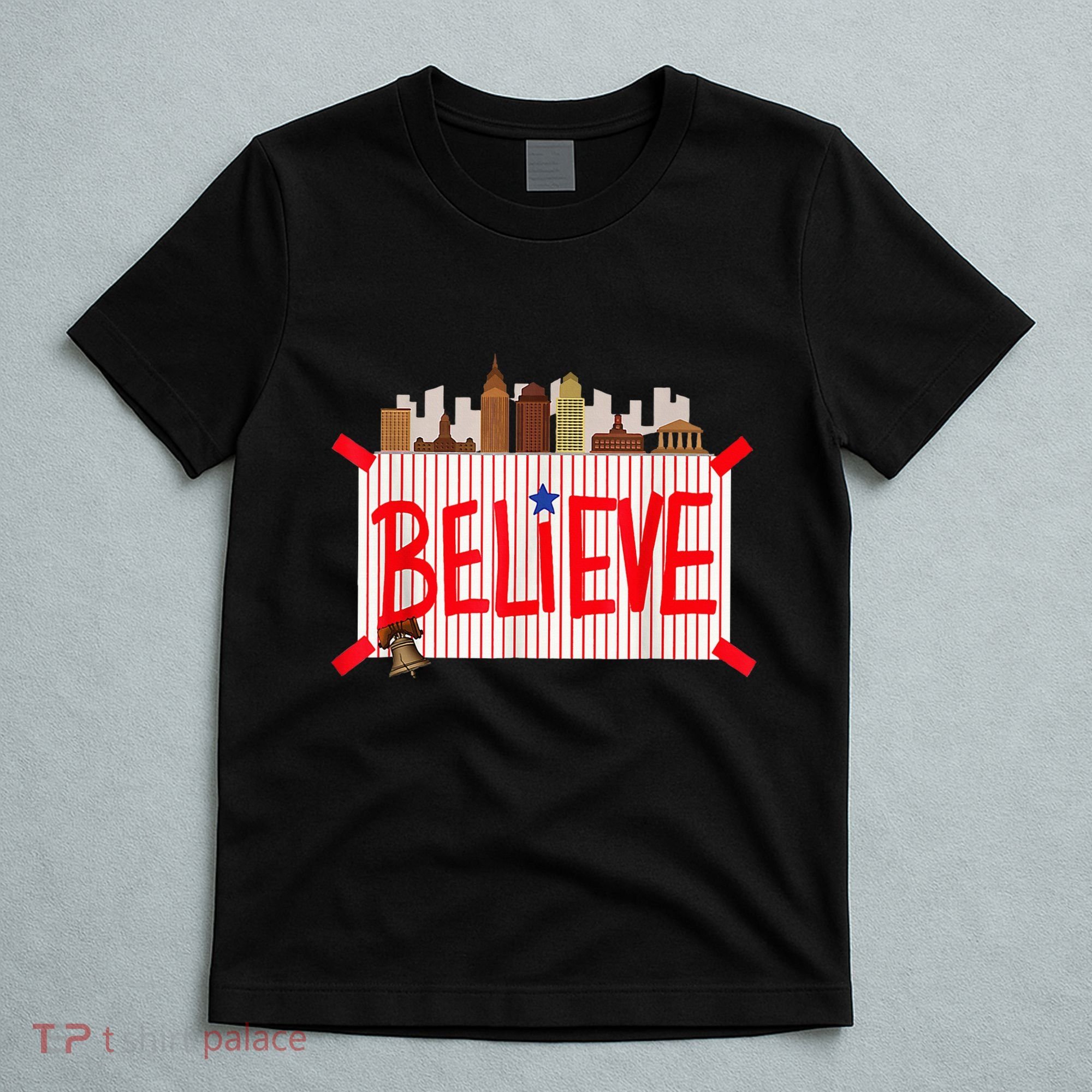 Believe Ring Bell Philadelphia Baseball Player T-Shirt