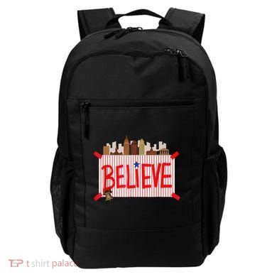 Believe Ring Bell Philadelphia Baseball Player Backpack