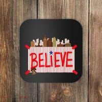 Believe Ring Bell Philadelphia Baseball Player Coaster thumb 0