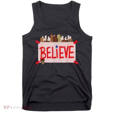 Believe Ring Bell Philadelphia Baseball Player Tank Top